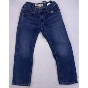 Levi's 505 Boys Size 10 Regular Straight Leg Jeans Denim Classic Fit Blue